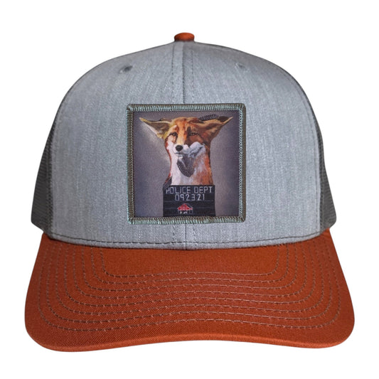 The Usual Suspects: Fox Trucker Hat Hats FlynHats Grey/Terracotta