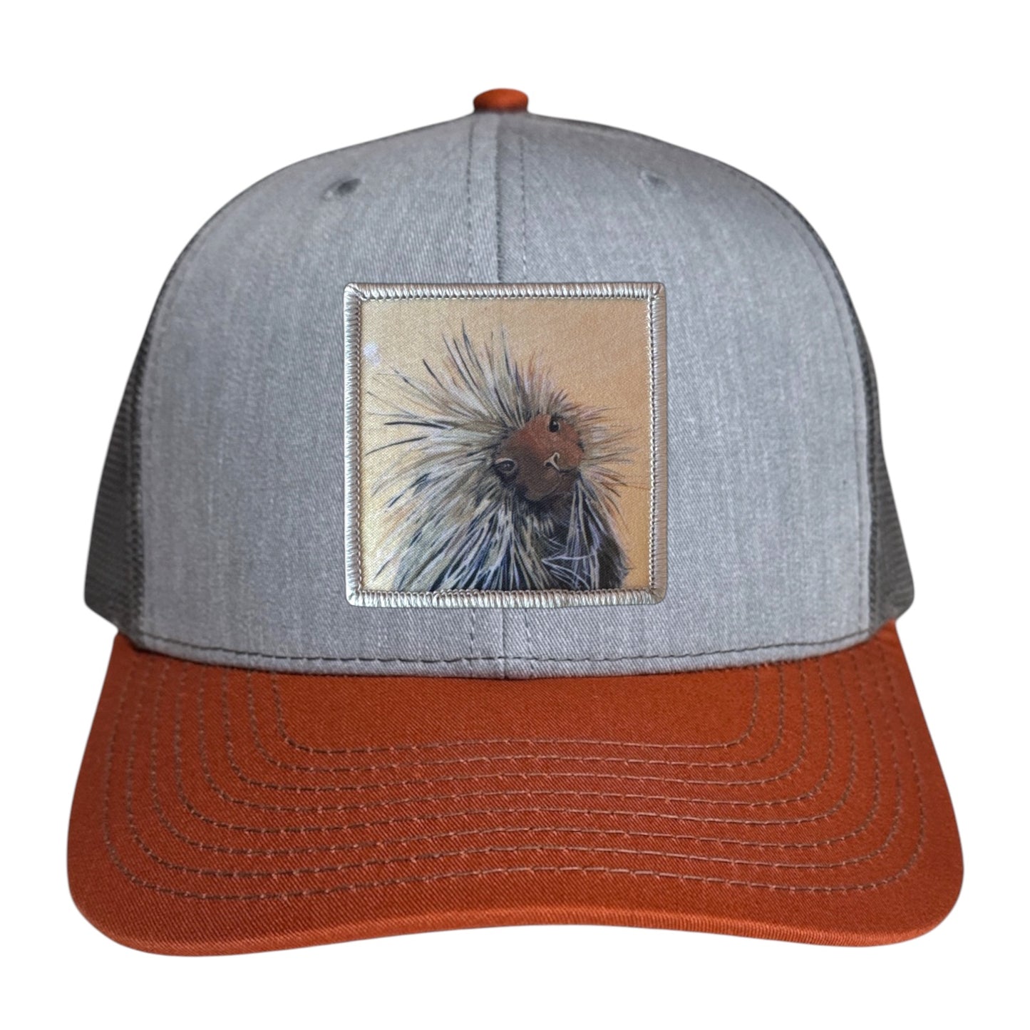 Grey/Terracotta Trucker Hats Flyn Costello Porcupine