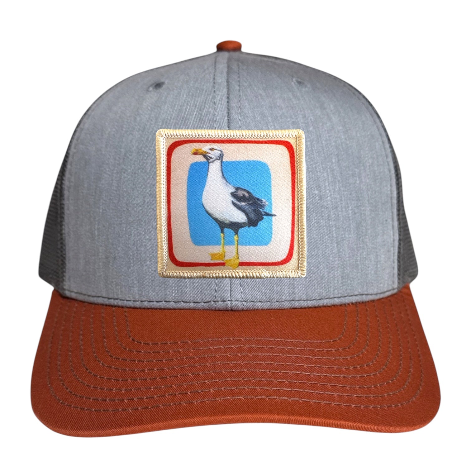 Grey/Terracotta Trucker Hats Flyn Costello Seagull