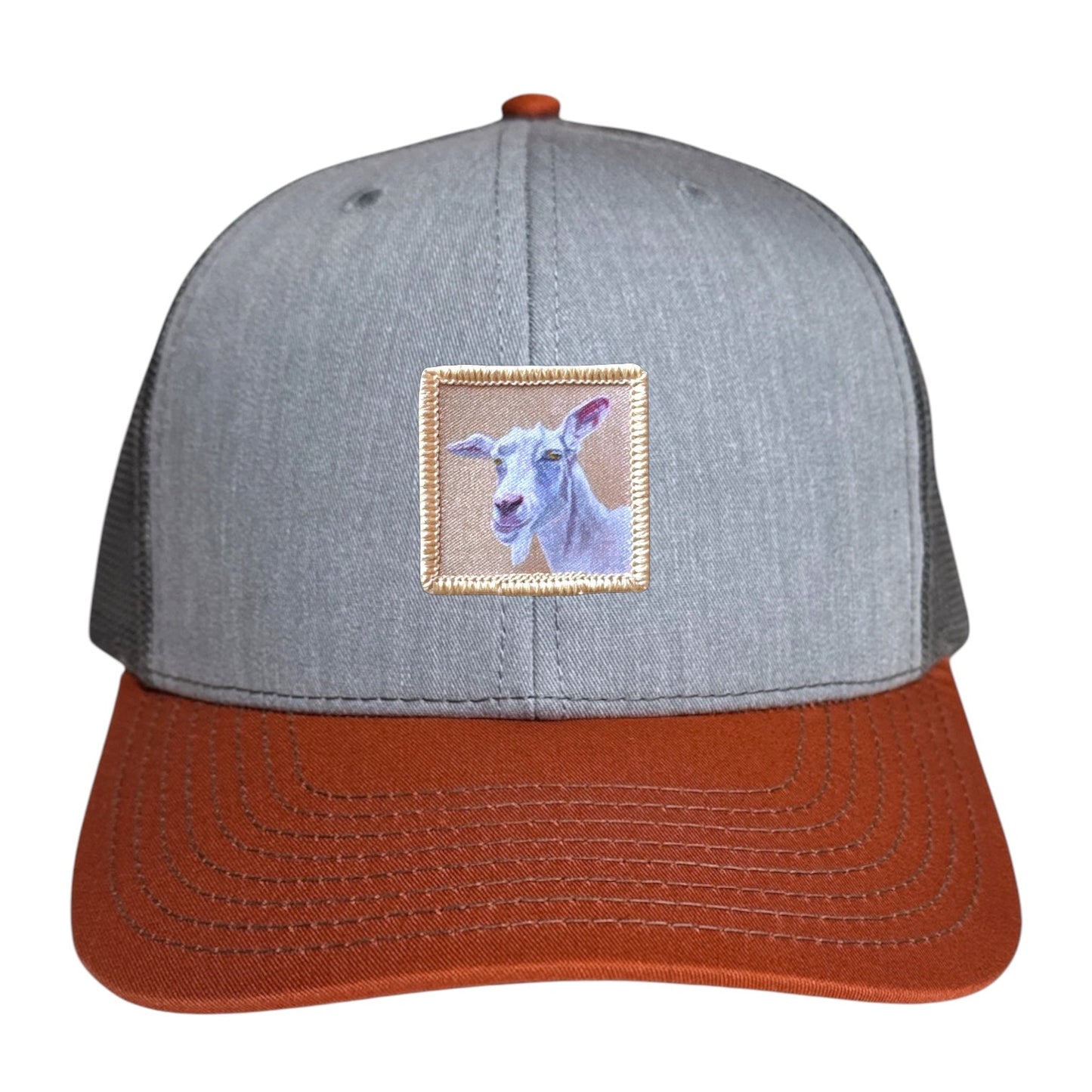 Little Goat Trucker Hat Hats FlynHats Grey/Terracotta