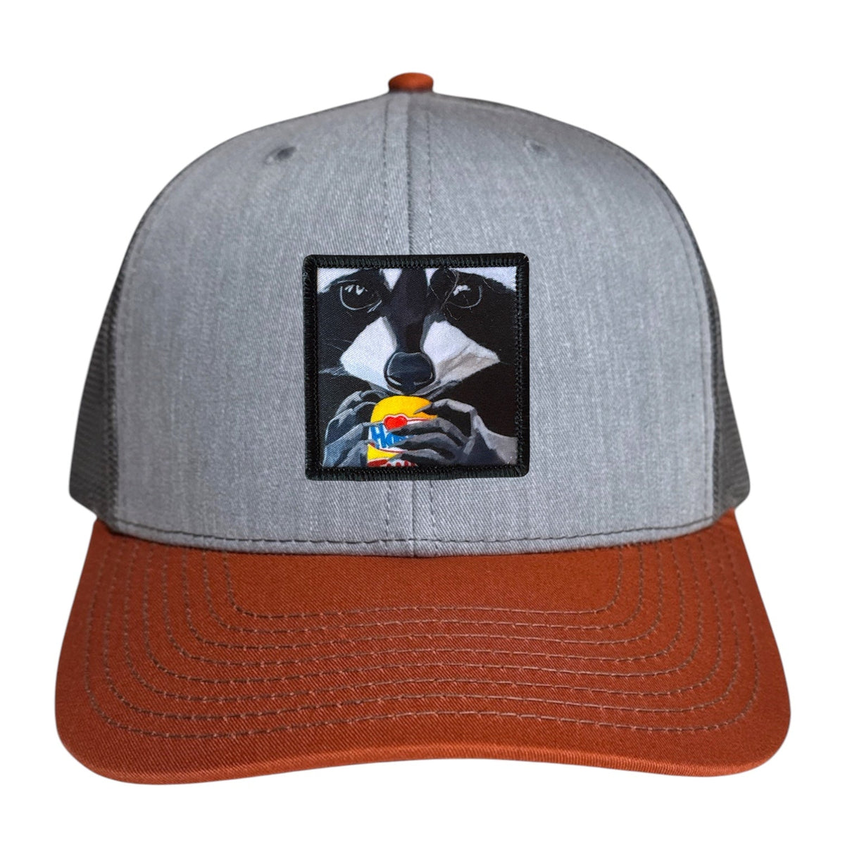 The Snack Kid Trucker Hat Hats FlynHats Grey/Terracotta