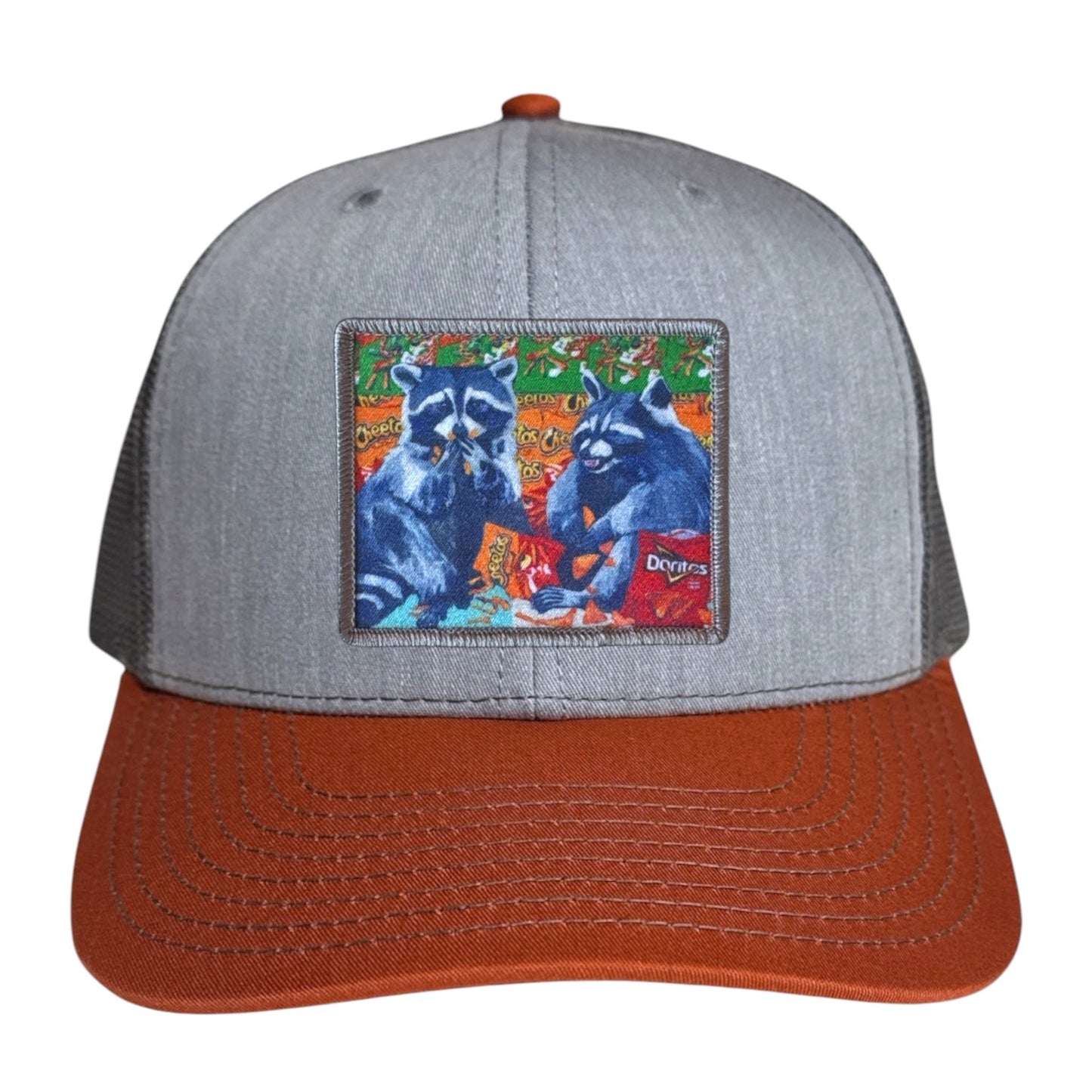 Junkfood Bandits Trucker Hat Hats FlynHats Grey/Terracotta