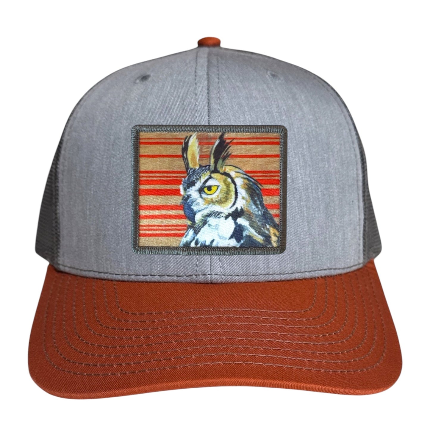 Gaia Trucker Hat Hats FlynHats Grey/Terracotta