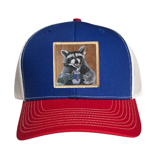 Beer Bandit Trucker Hat Hats FlynHats Red/White/Royal