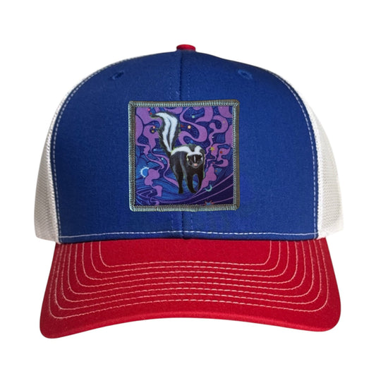 Skunky Haze Trucker Hat Hats FlynHats Red/White/Royal