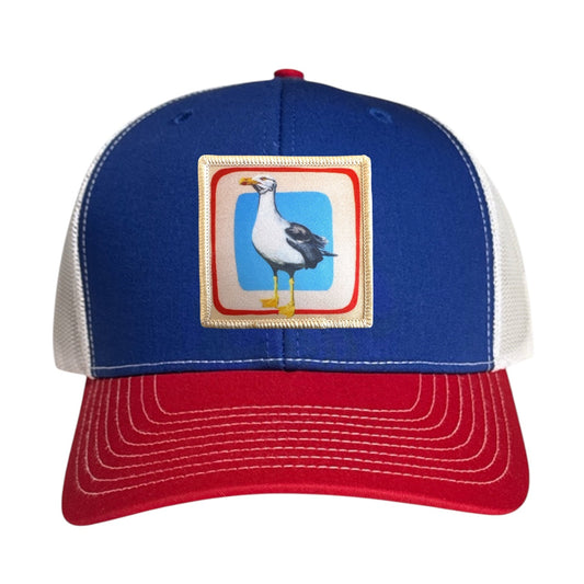 Seagull Trucker Hat Hats FlynHats Red/White/Royal
