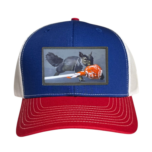 Secret Stash Trucker Hat Hats FlynHats Red/White/Royal