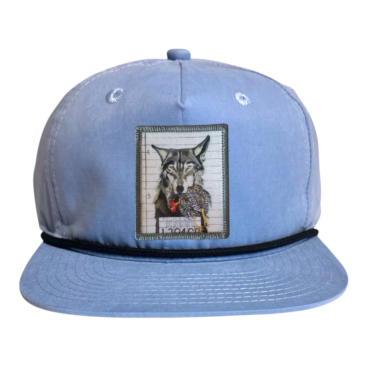 Sky/Black Rope Cap Hats FlynHats The Usual Suspects: Wolf