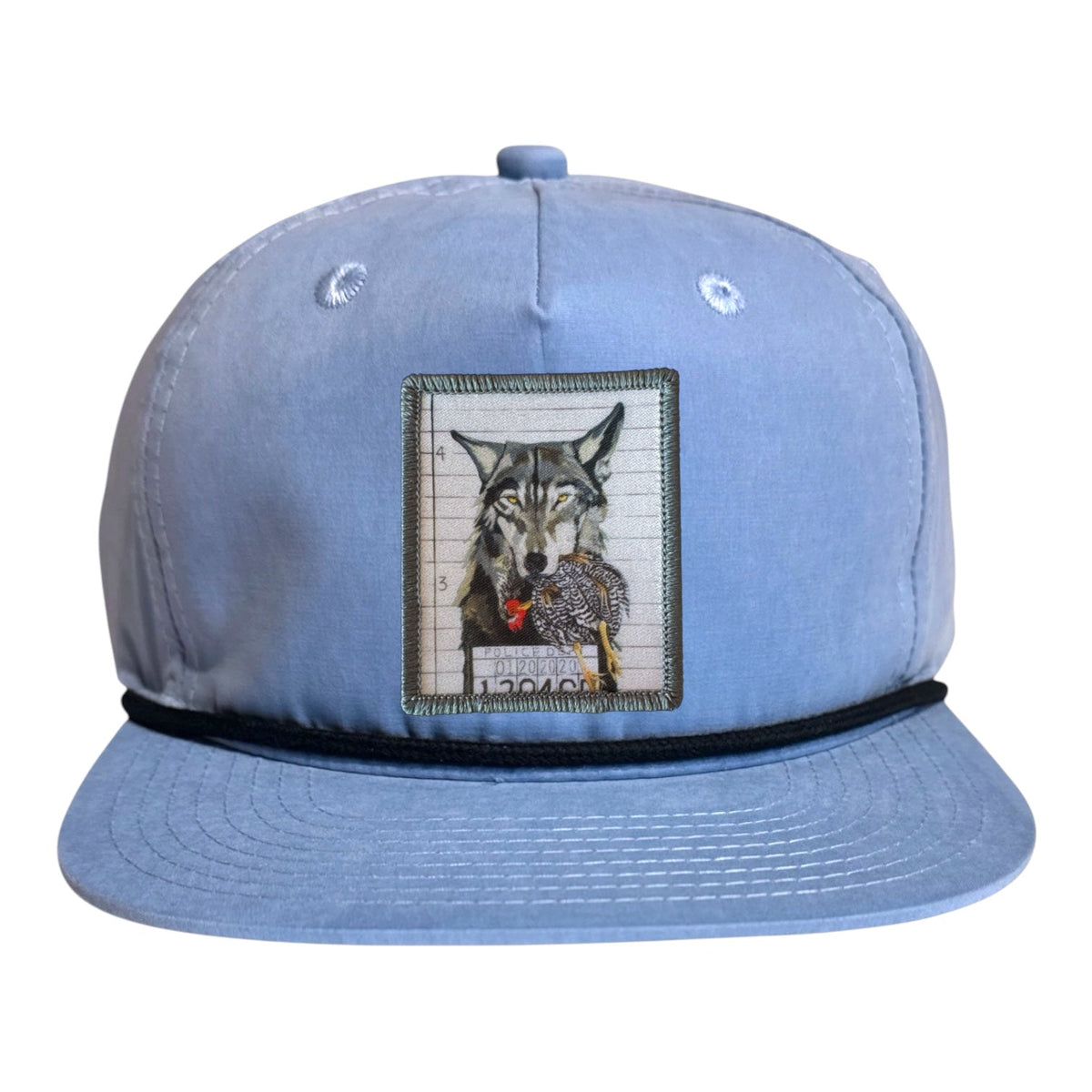 The Usual Suspects: Wolf Rope Cap Hats FlynHats Sky/Black