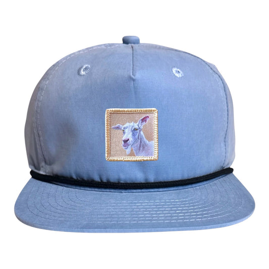Little Goat Rope Cap Hats FlynHats Sky/Black