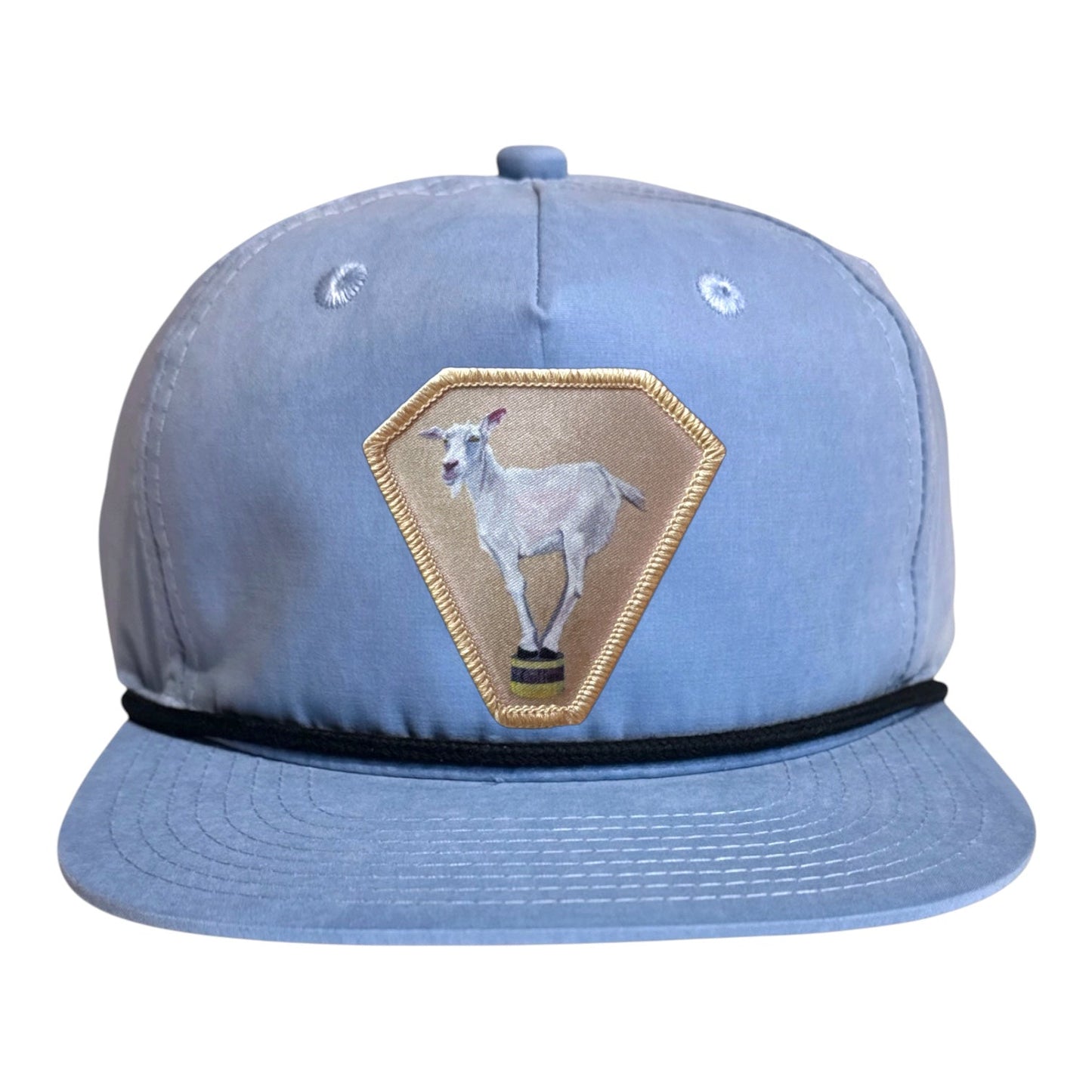Diamond Goat Rope Cap Hats FlynHats Sky/Black