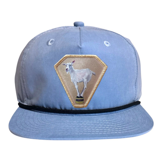 Diamond Goat Rope Cap Hats FlynHats Sky/Black