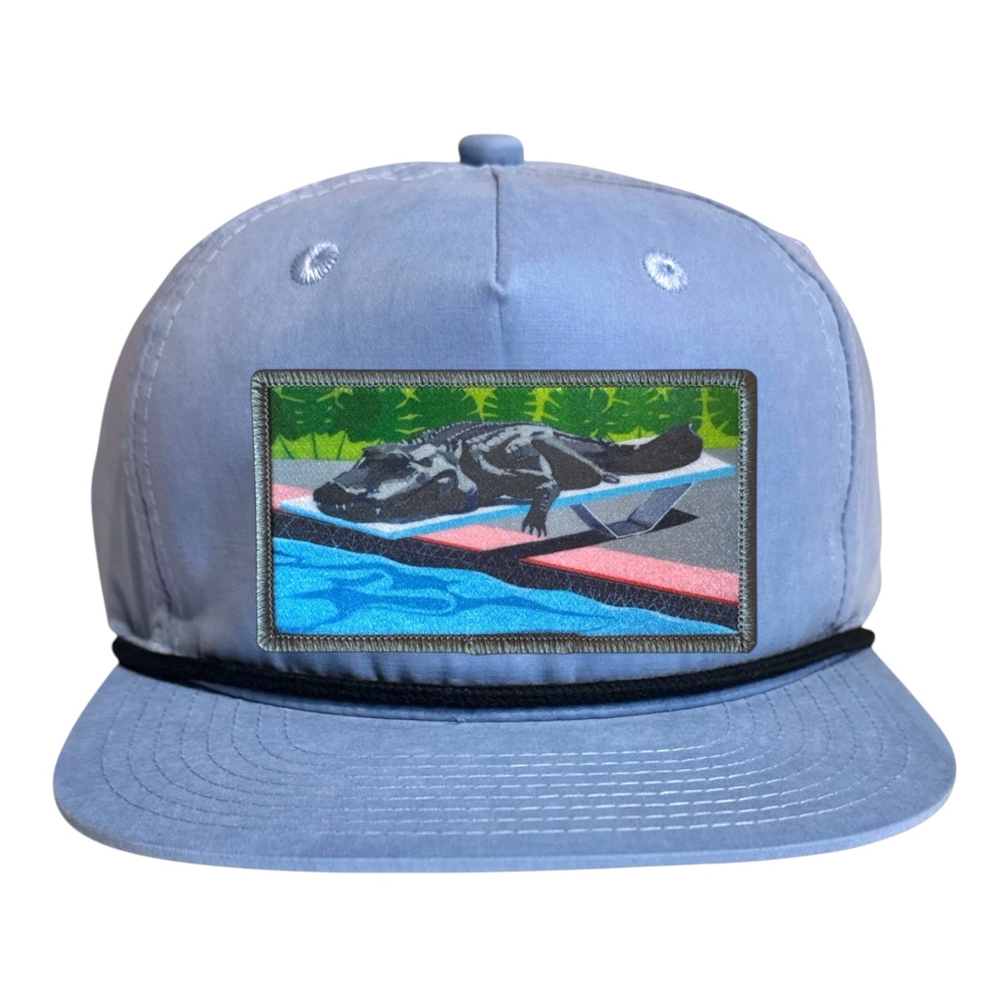 Pool Party Canceled Rope Cap Hats FlynHats Sky/Black