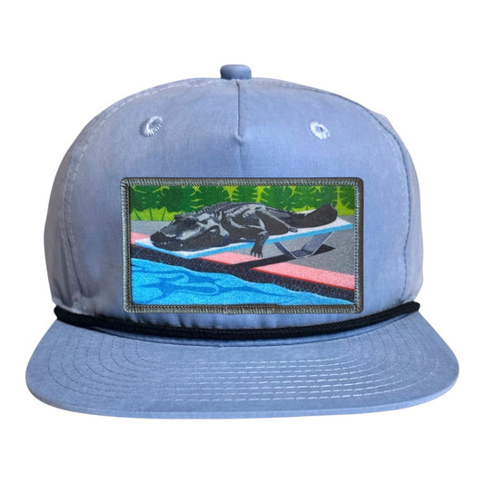 Pool Party Canceled Rope Cap Hats FlynHats Sky/Black