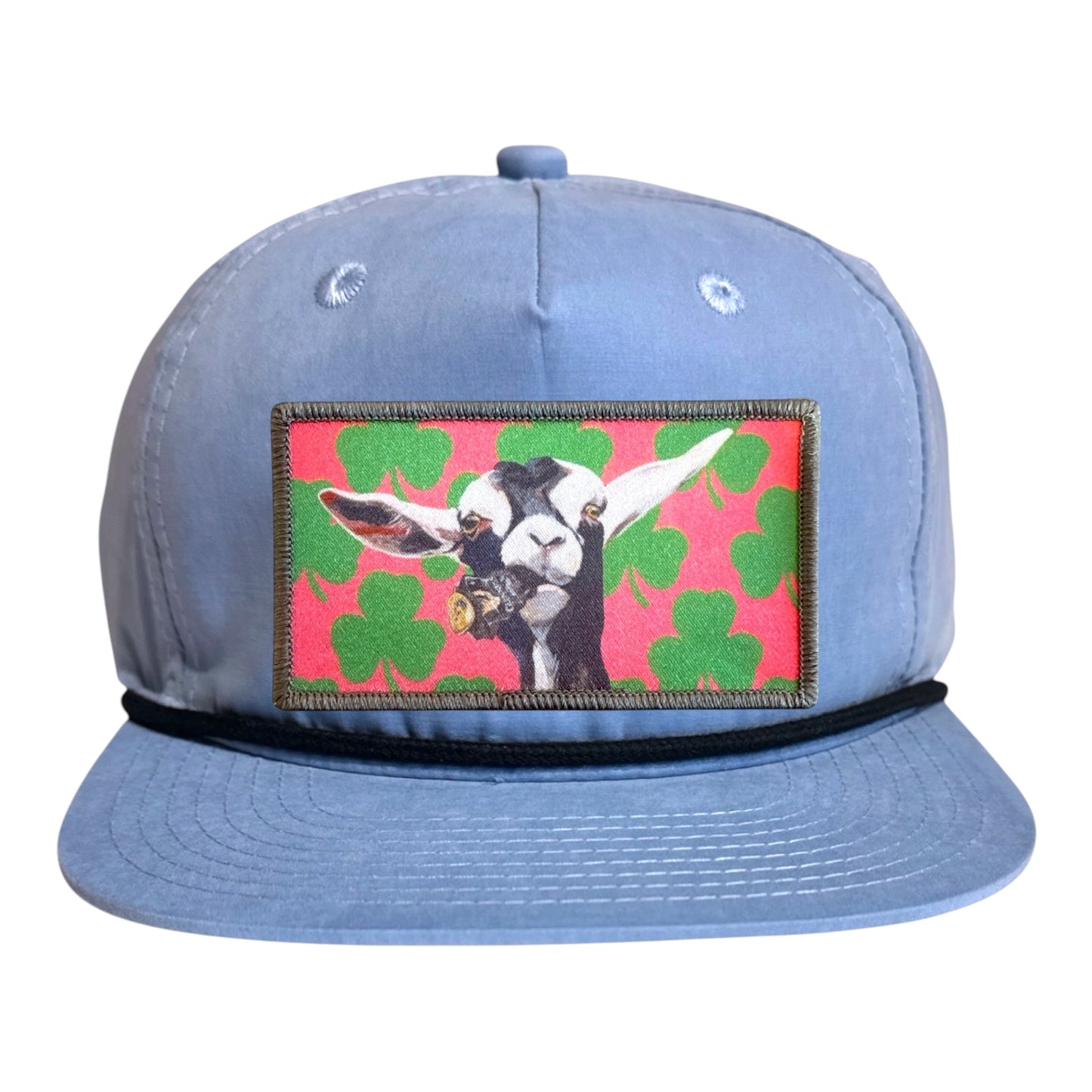 Sky/Black Rope Cap