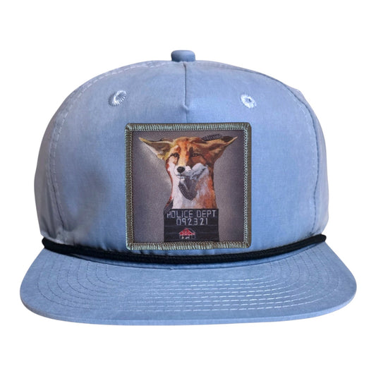 The Usual Suspects: Fox Rope Cap Hats FlynHats Sky/Black