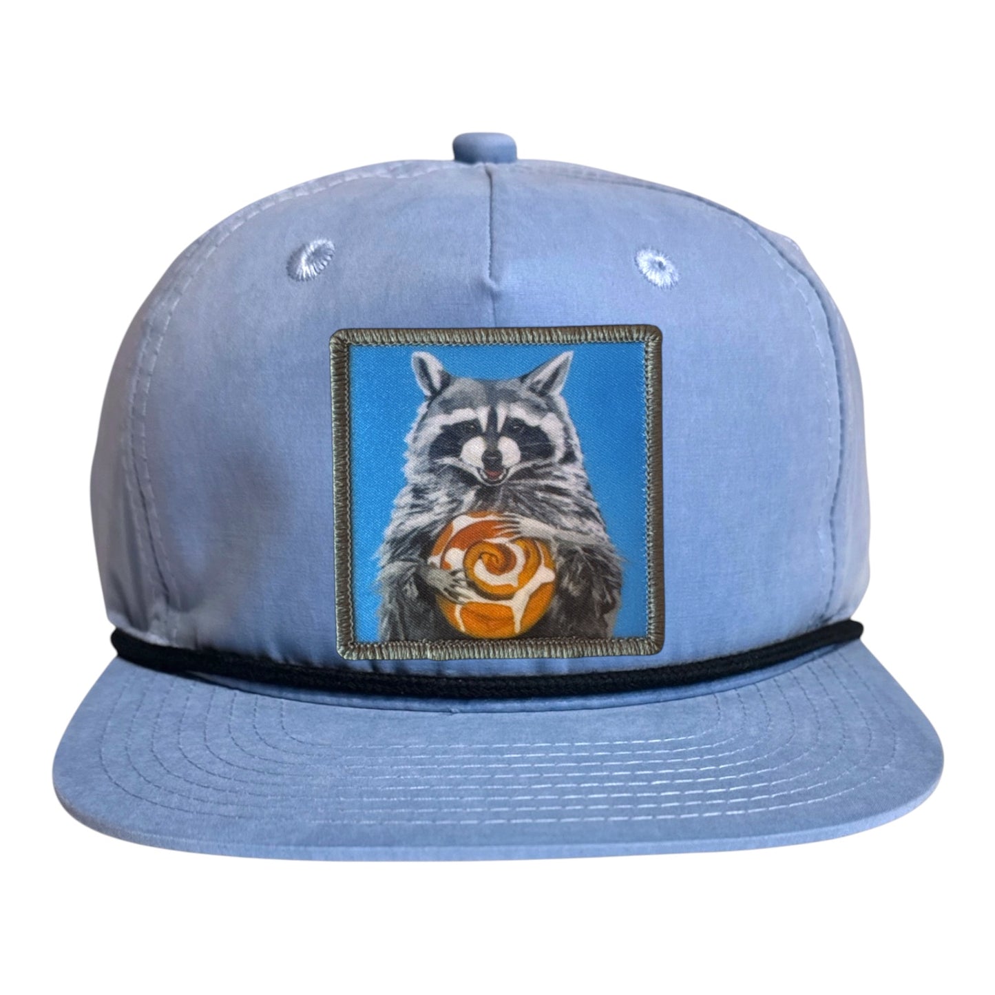 Sky/Black Rope Cap