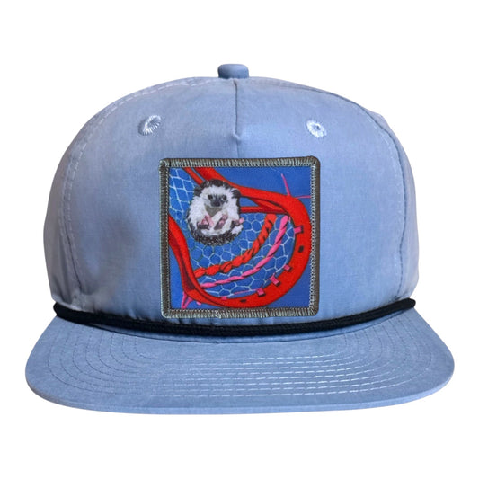 Ball Hog Rope Cap Hats FlynHats Sky/Black