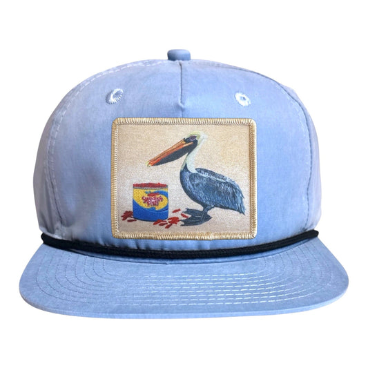 Gone Fishin' Rope Cap Hats FlynHats Sky/Black