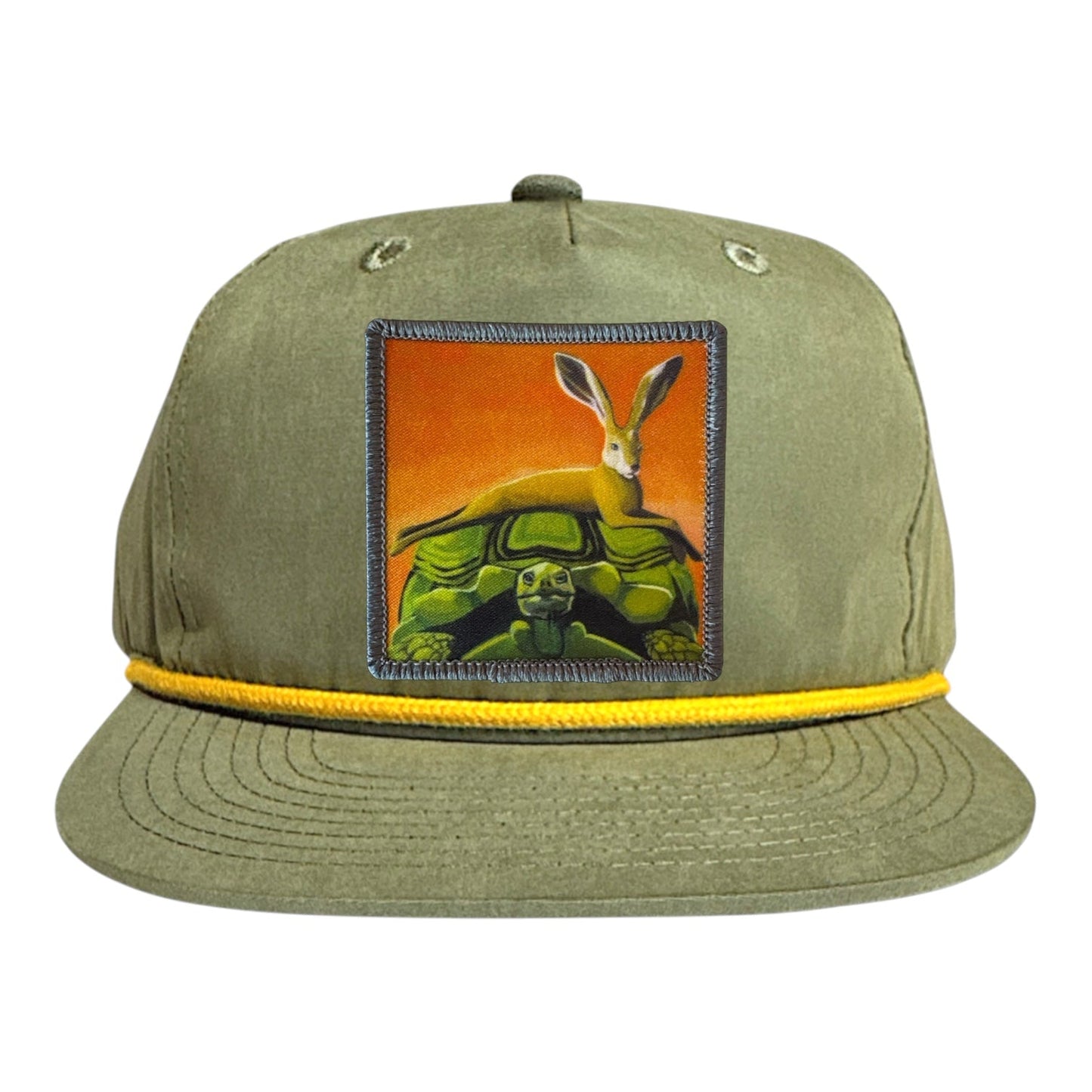 The Tortoise by a Hare Rope Cap Hats FlynHats Loden/Gold
