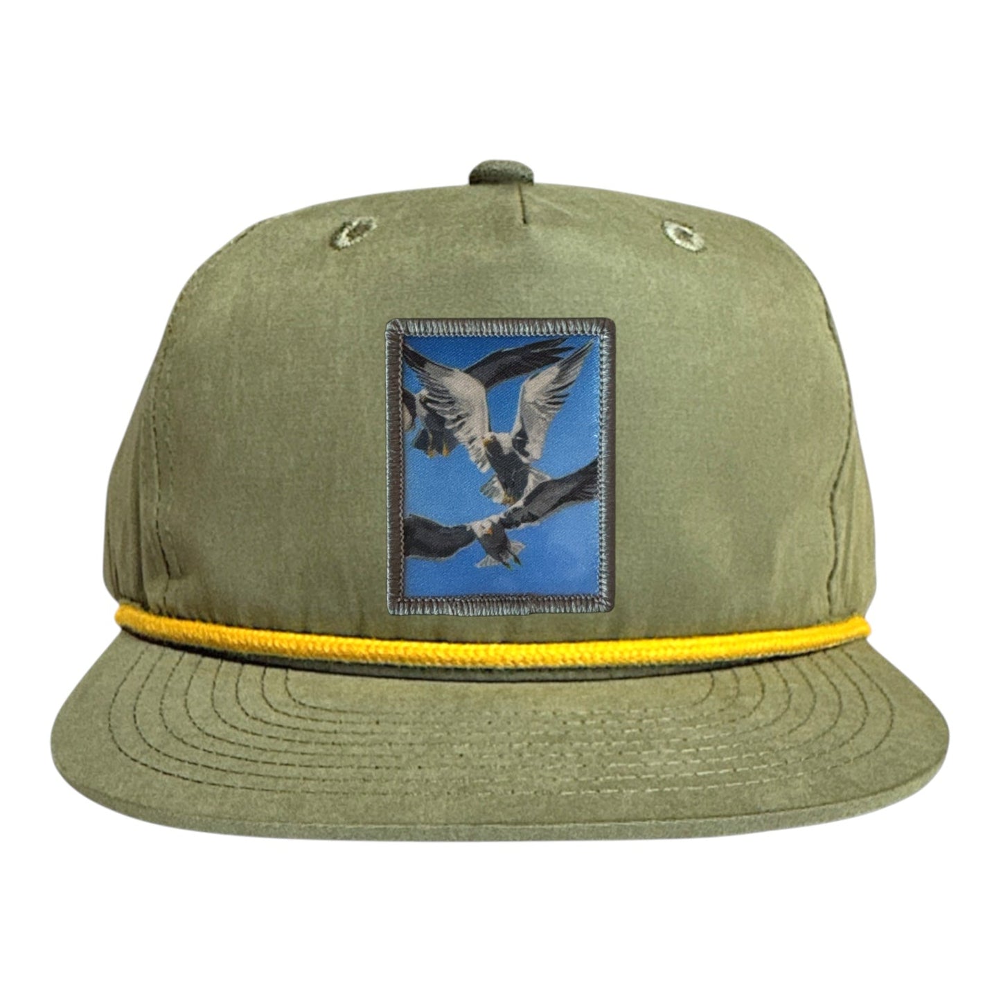 Flock Of Seagulls Rope Cap Hats FlynHats Loden/Gold
