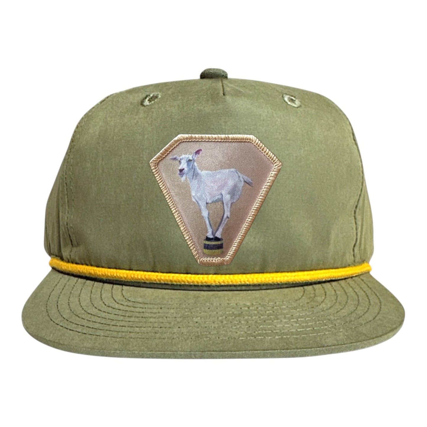 Diamond Goat Rope Cap Hats FlynHats Loden/Gold