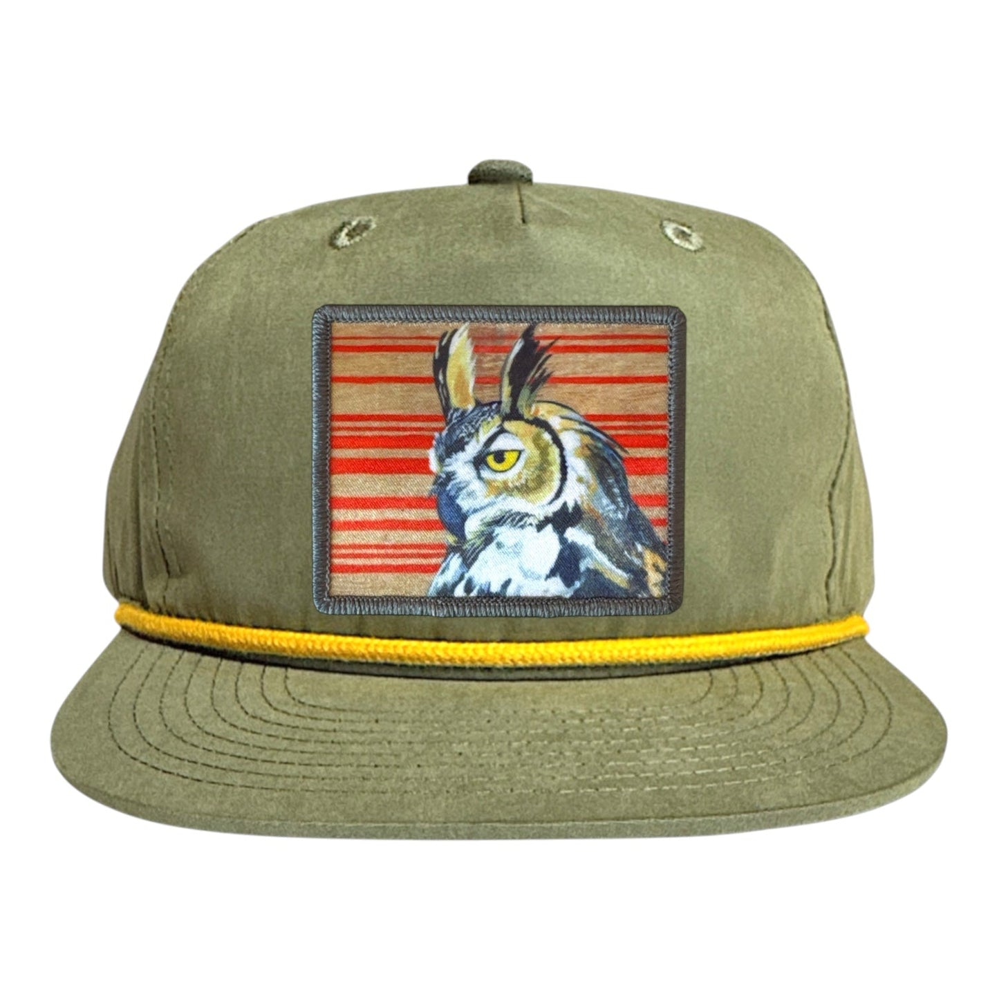 Red Gaia Rope Cap Hats FlynHats Loden/Gold