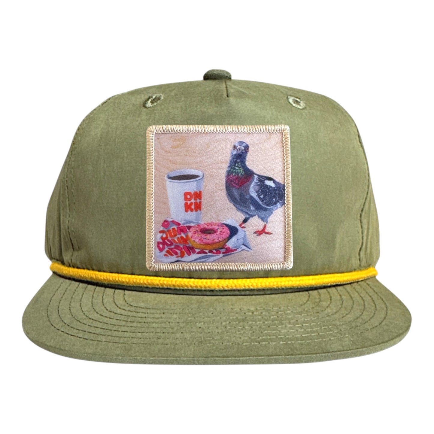 Loden/Gold Rope Cap Hats FlynHats Pigeons Run On Donuts
