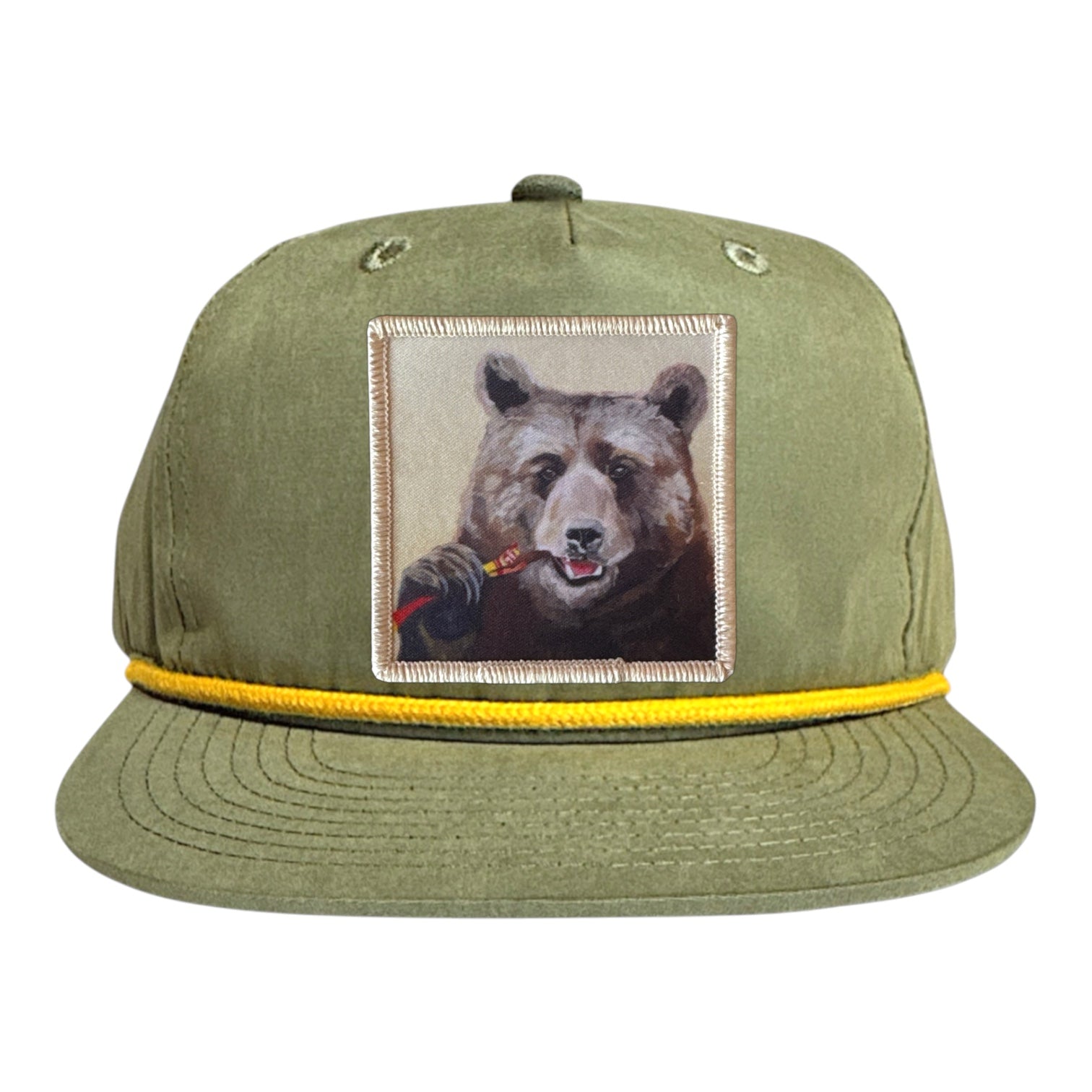 Loden/Gold Rope Cap Hats FlynHats Slim Jimmy