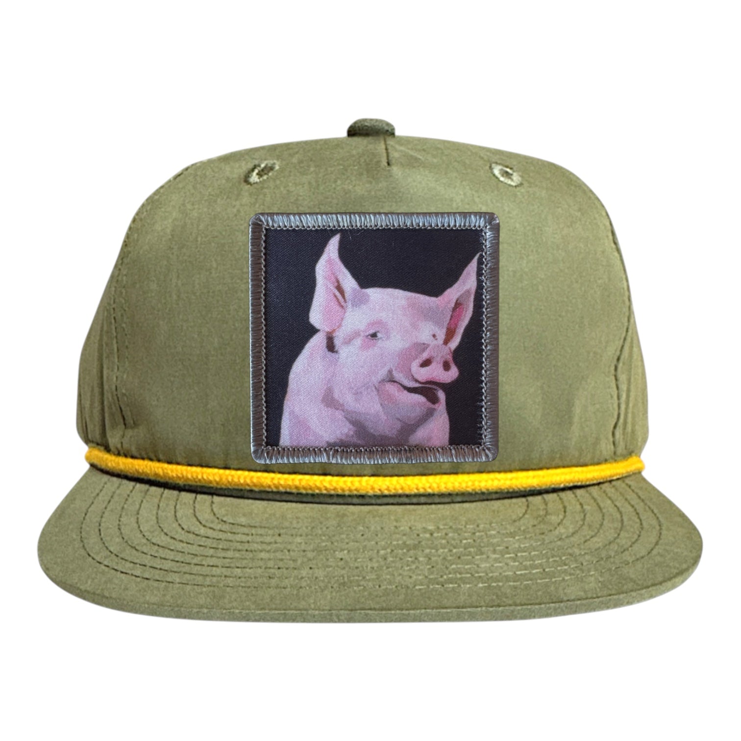 Loden/Gold Rope Cap Hats FlynHats Piggie