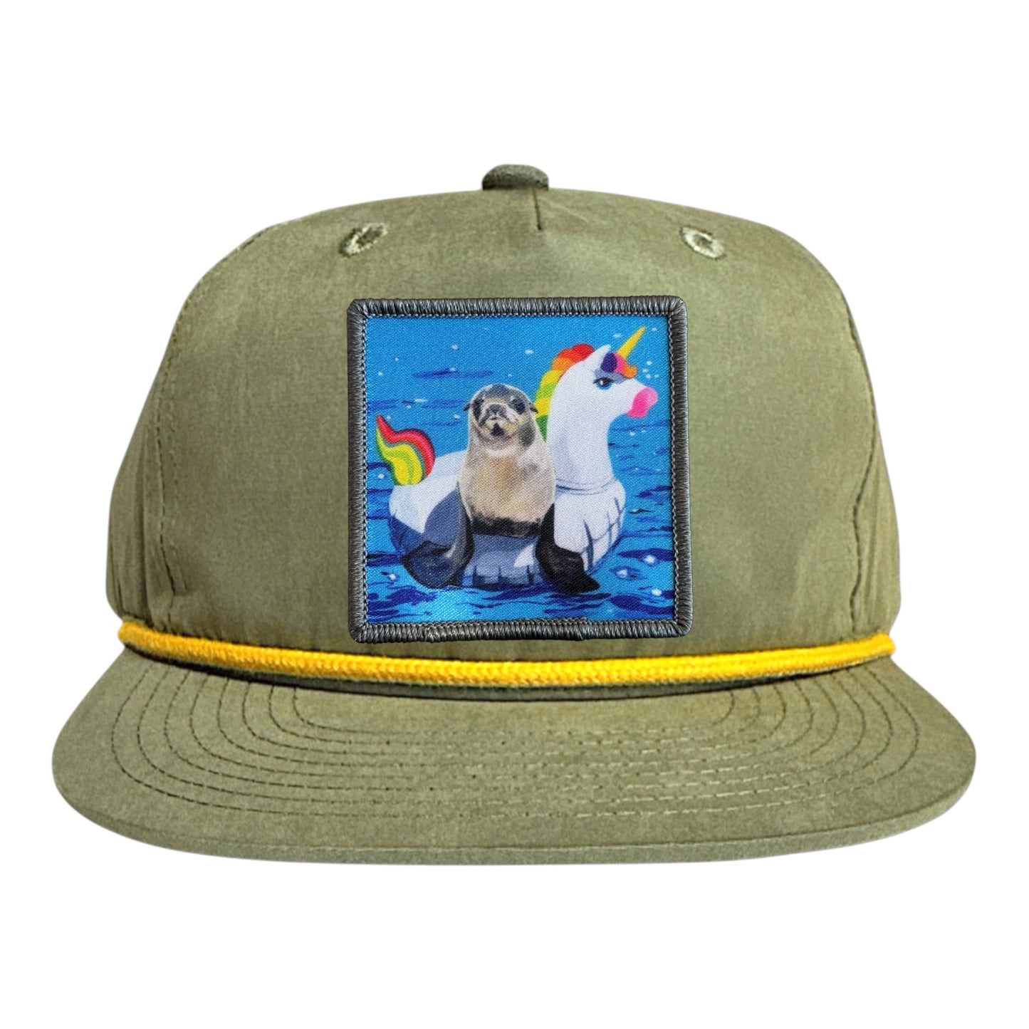 Loden/Gold Rope Cap Hats FlynHats Unicorn Drifter