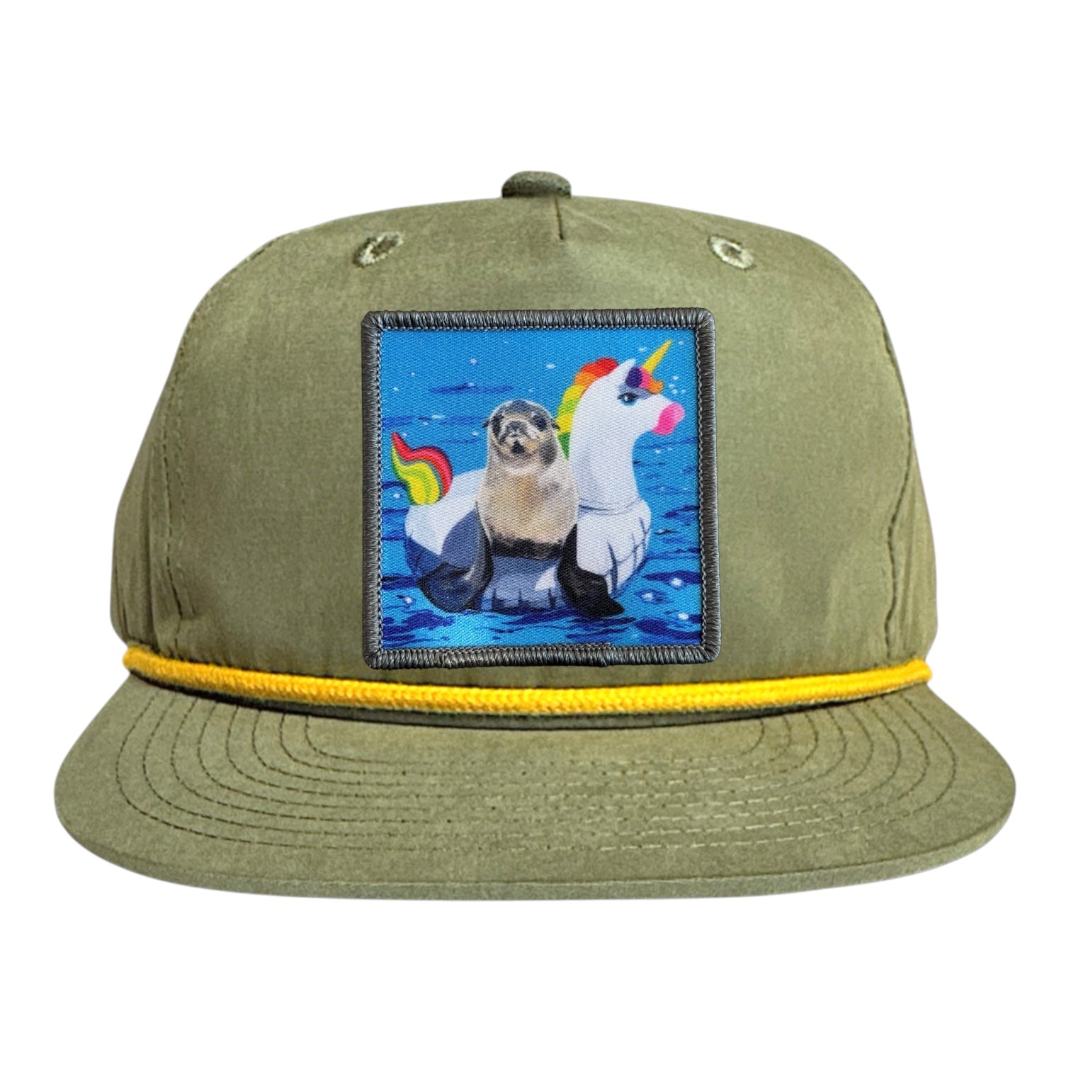 Loden/Gold Rope Cap Hats FlynHats Unicorn Drifter