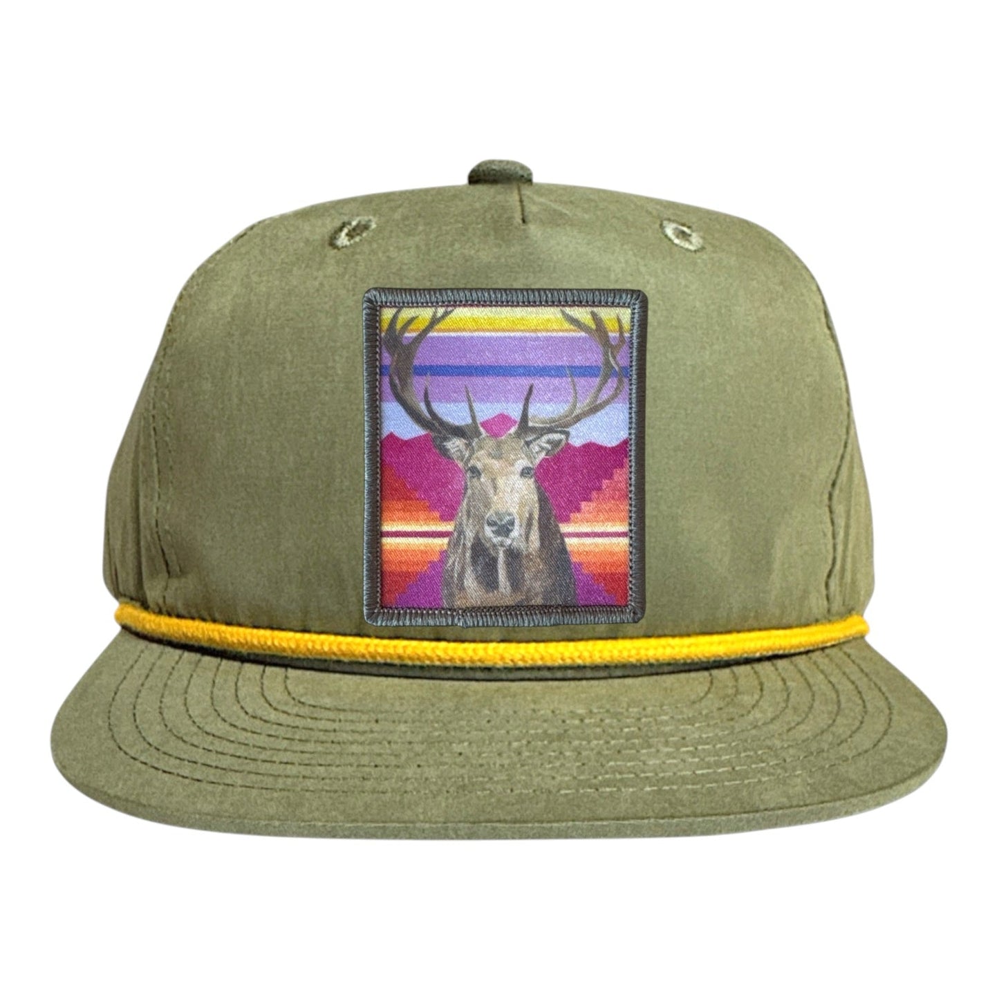 Elk Rope Cap Hats FlynHats Loden/Gold