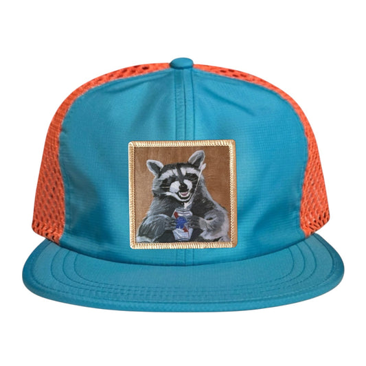 Beer Bandit Wideset Mesh Cap Hats FlynHats Orange/Teal