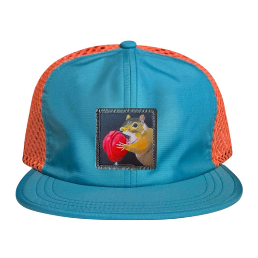 Lolly Wideset Mesh Cap Hats FlynHats Orange/Teal