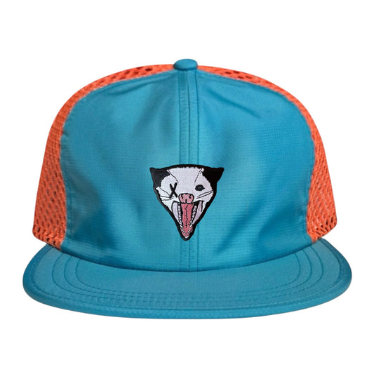 NOT DEAD YET Wideset Mesh Cap Hats FlynHats Orange/Teal Small