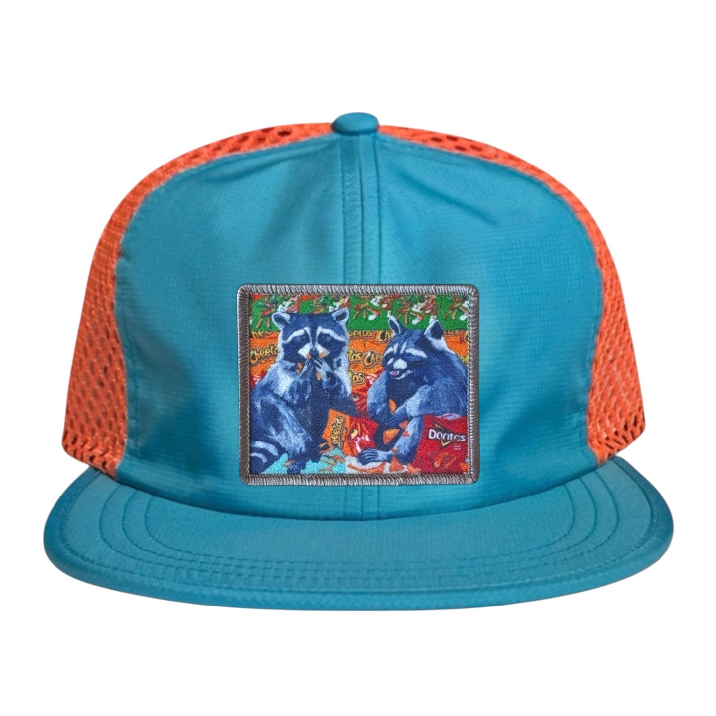 Junkfood Bandits Wideset Mesh Cap Hats FlynHats Orange/Teal