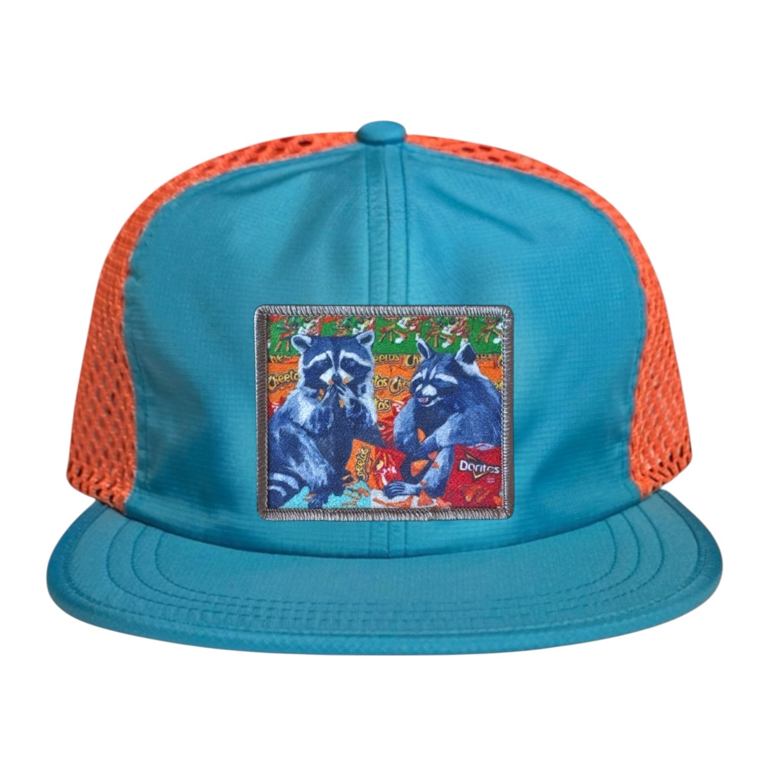 Junkfood Bandits Wideset Mesh Cap Hats FlynHats Orange/Teal