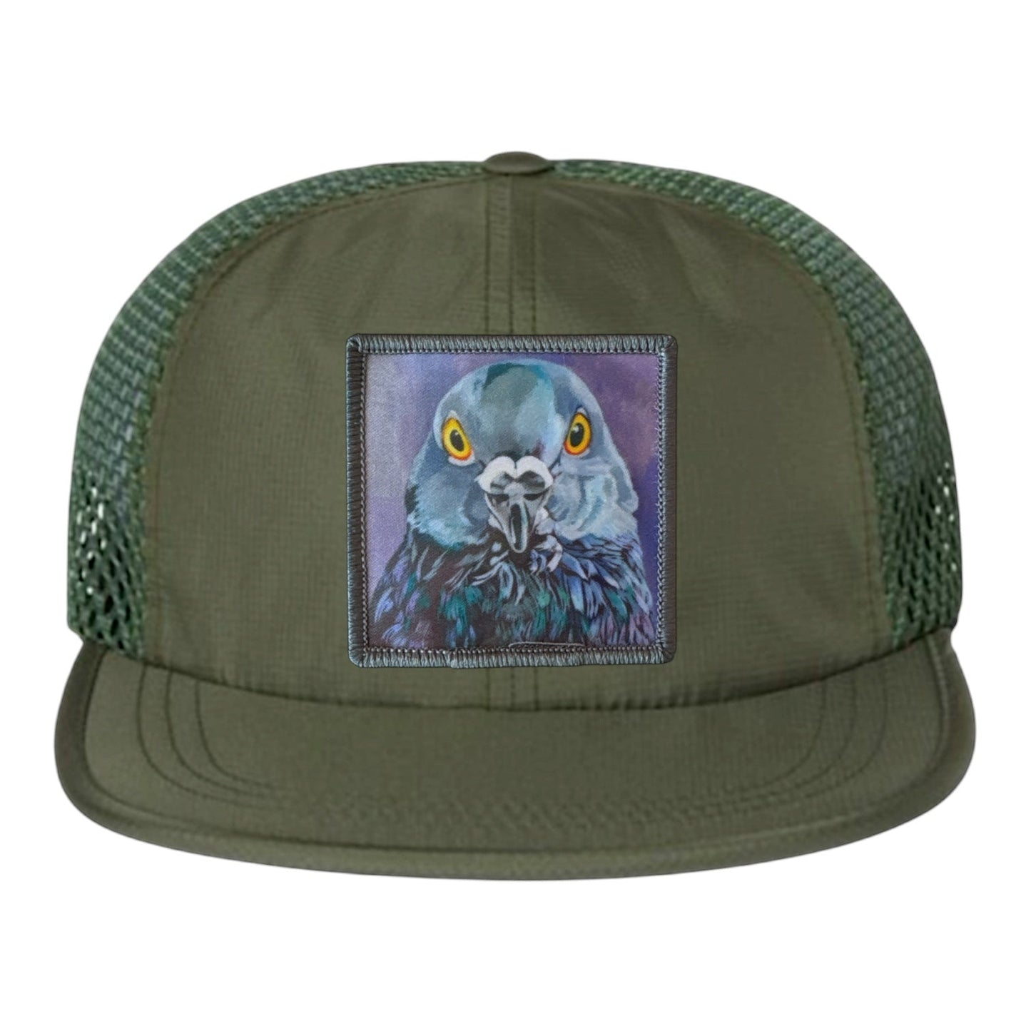 City Bird Wideset Mesh Cap Hats FlynHats Olive