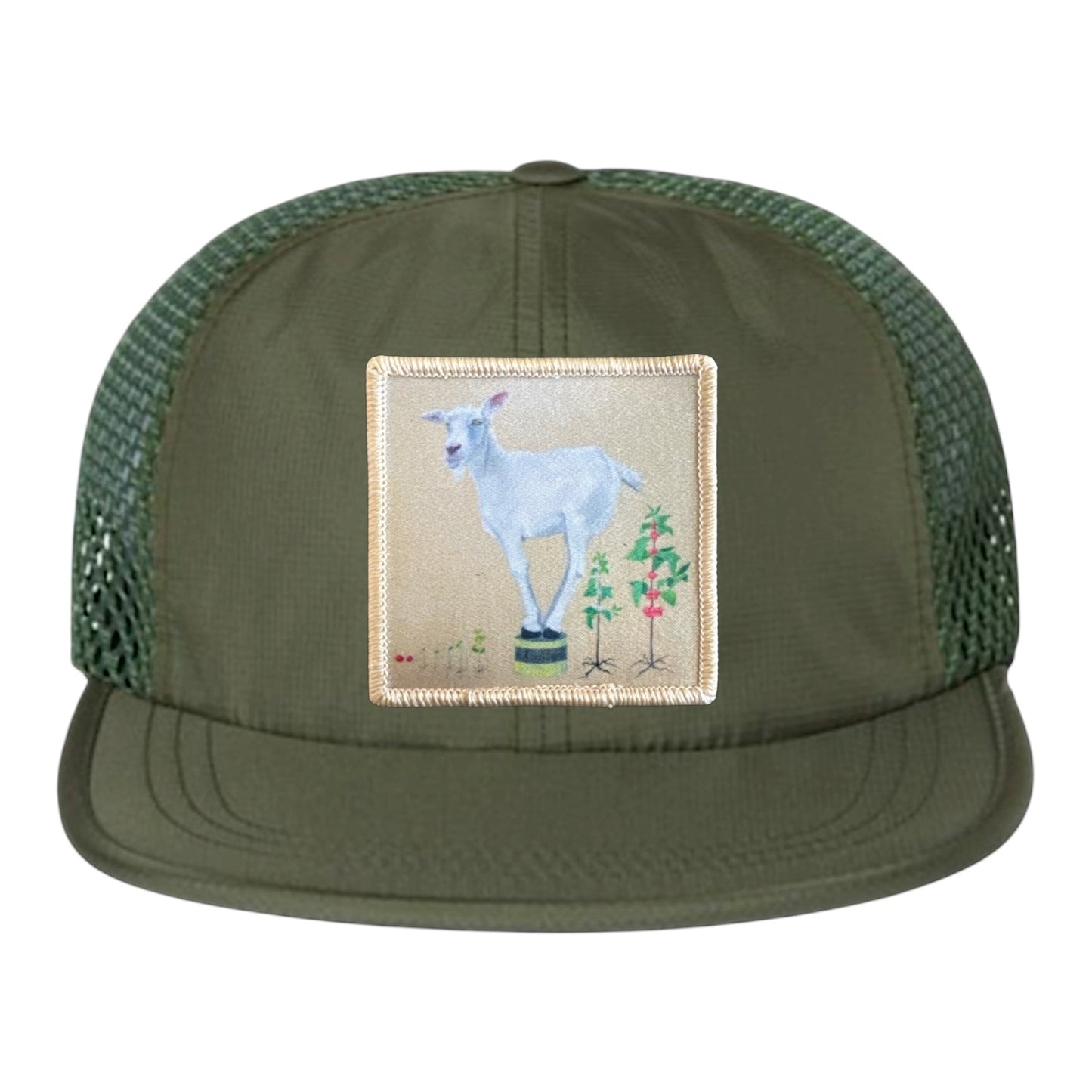 Olive Wideset Mesh Cap Hats FlynHats