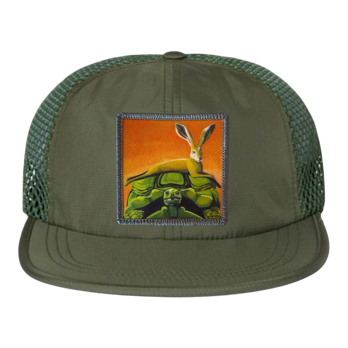 The Tortoise by a Hare Wideset Mesh Cap Hats FlynHats Olive
