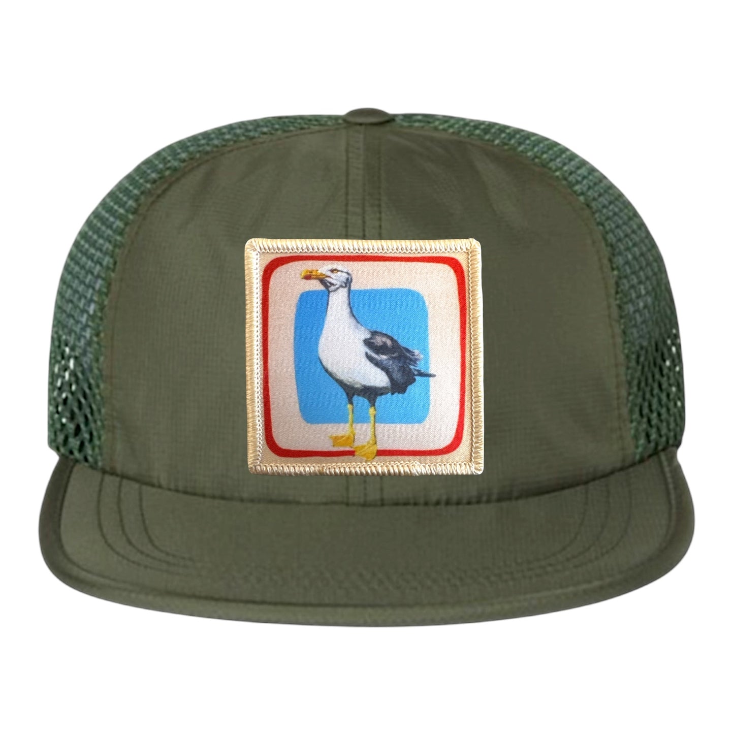 Olive Wideset Mesh Cap Hats FlynHats Seagull