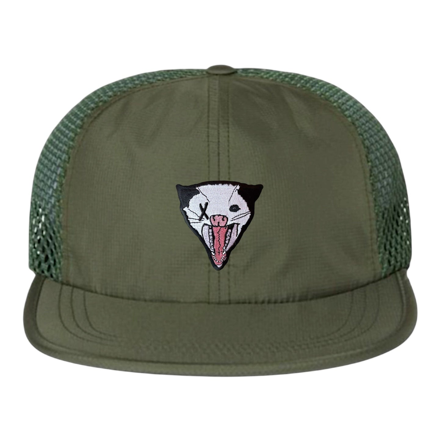 NOT DEAD YET Wideset Mesh Cap Hats FlynHats Olive Small