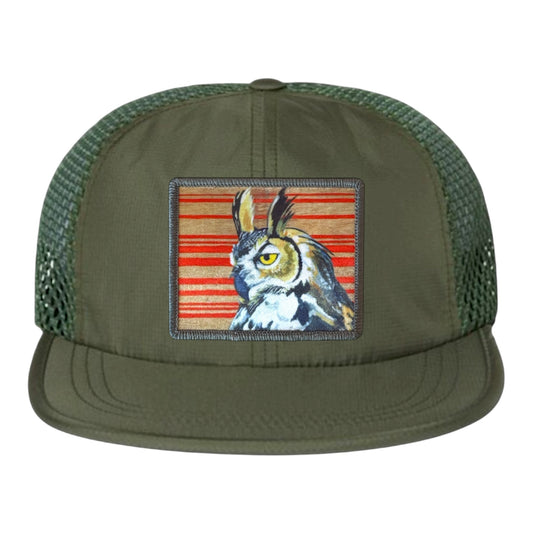 Olive Wideset Mesh Cap Hats FlynHats