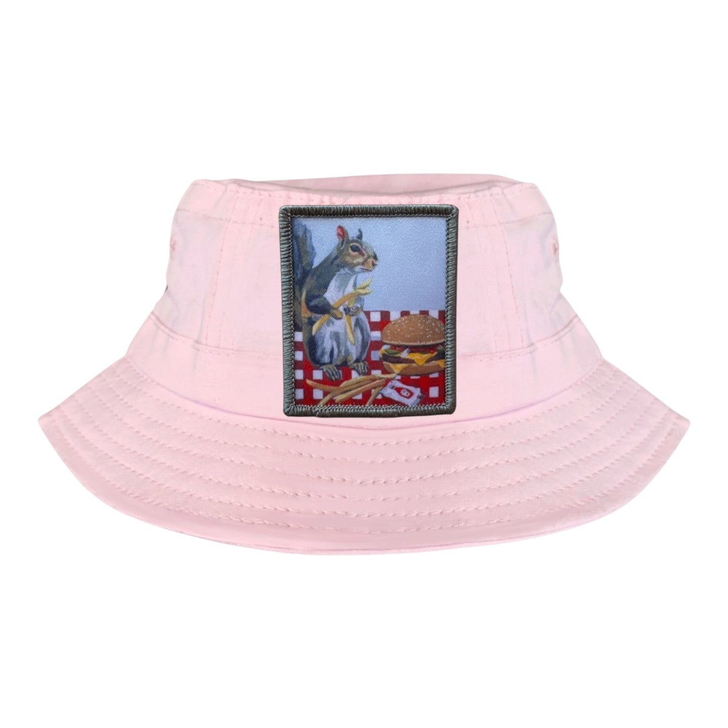 Light Pink Toddler Bucket Hat Hats FlynHats Squirrel Burger