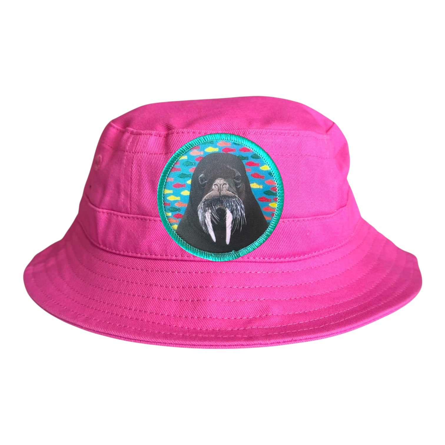 Neon Fuchsia Toddler Bucket Hat Hats FlynHats Walrus