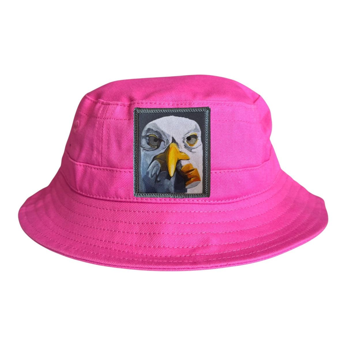 Seagull with Cig Youth/Toddler Bucket Hat - Neon Fuchsia