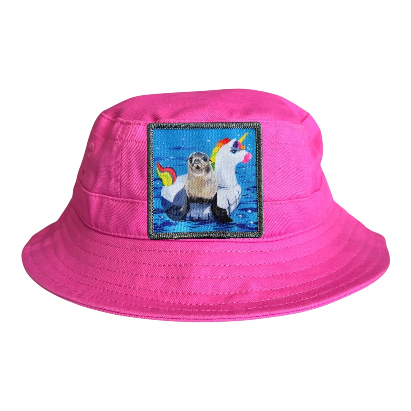 Neon Fuchsia Toddler Bucket Hat Hats FlynHats Unicorn Drifter