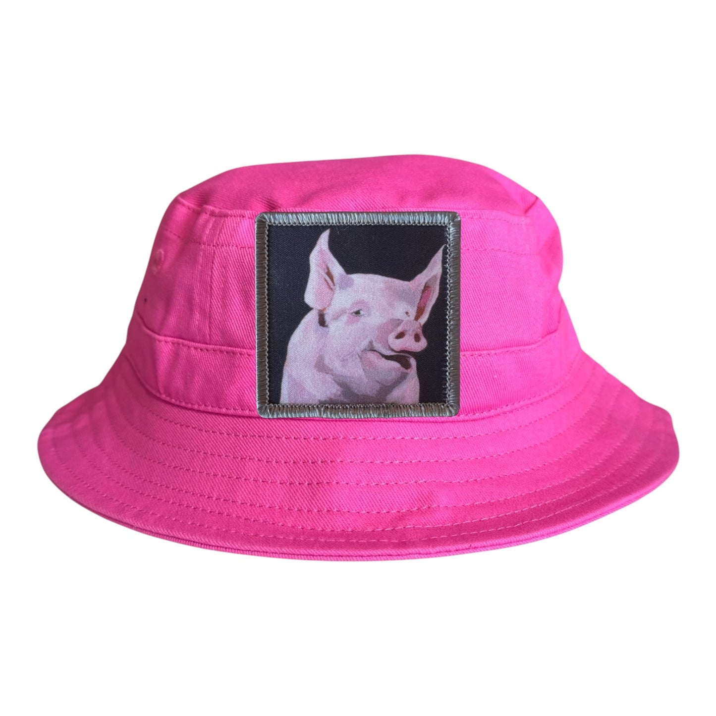 Neon Fuchsia Toddler Bucket Hat Hats FlynHats Piggie