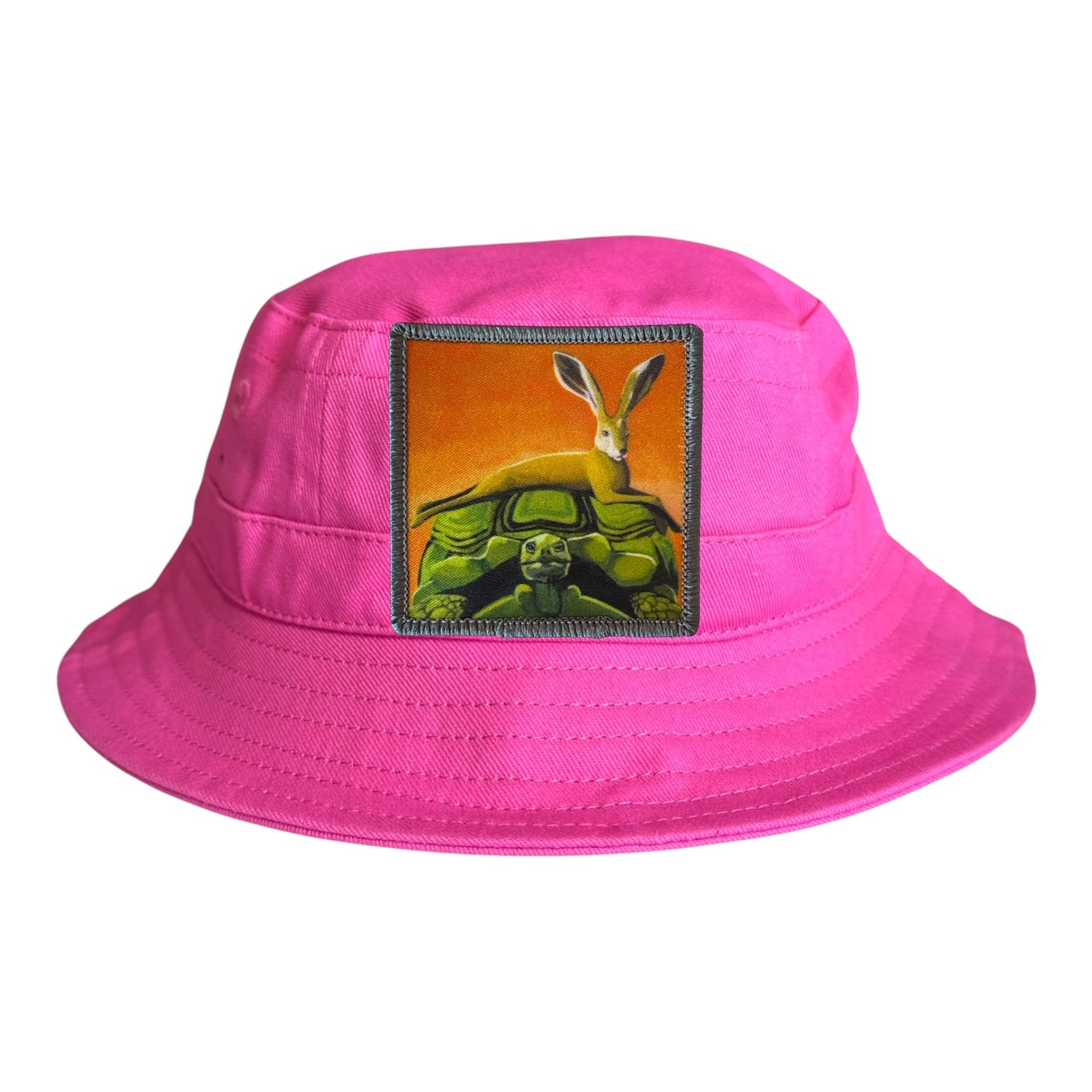 Neon Fuchsia Toddler Bucket Hat Hats FlynHats The Tortoise by a Hare